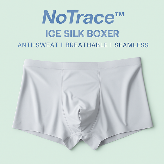 NoTrace Ice Silk Boxers – Ultra-Light, Seamless Comfort